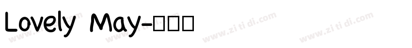 Lovely May字体转换